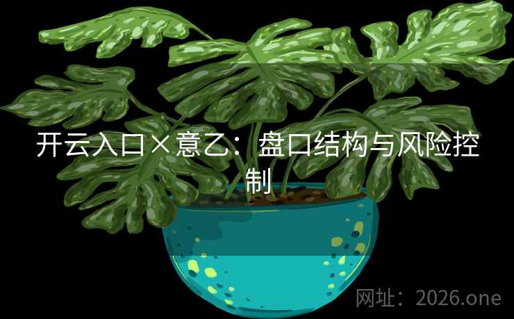 开云入口×意乙：盘口结构与风险控制