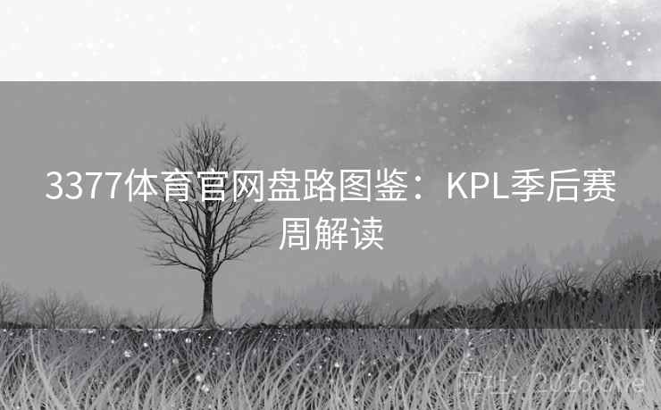 3377体育官网盘路图鉴：KPL季后赛周解读